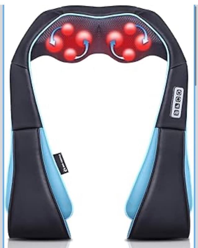 Mo Cuishle Shiatsu Neck and Shoulder Massager with Heat - 8 Deep Kneading Nodes
