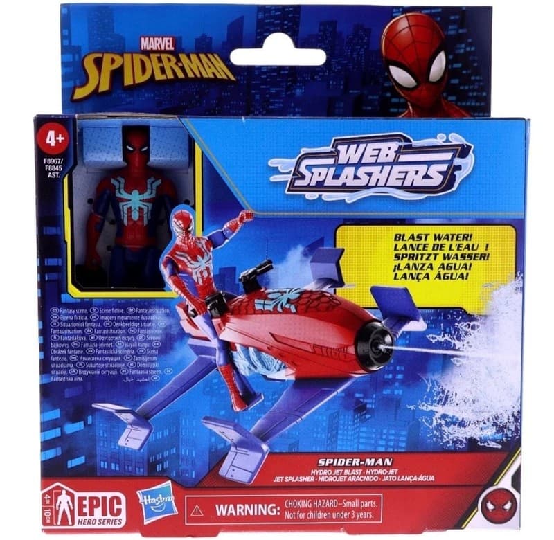 Hasbro Marvel Spider-Man Epic Hero Series Web Splashers Hydro Jet Blast Action F