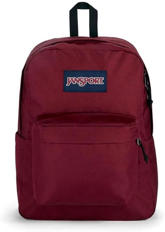 JanSport SuperBreak Plus Backpack in Russet Red