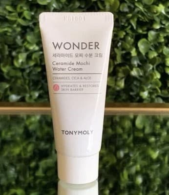 TonyMoly Wonder Ceramide Mochi Water Cream-Travel Size 0.50 fl oz/15ml-Sealed