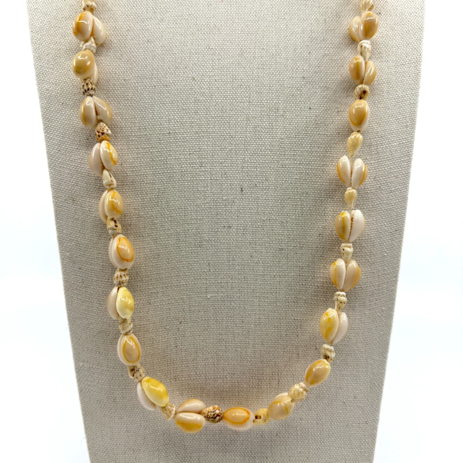 Natural Cowrie Shell Beaded Necklace Beach Boho Surf Aesthetic Statement Jewelry