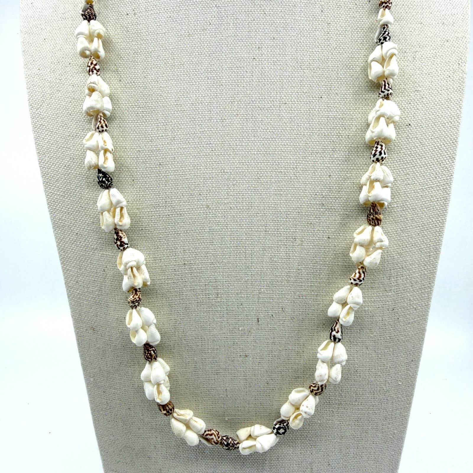 Authentic Sea Shell Beaded Necklace Beach Boho Festival Surfer Style Statement