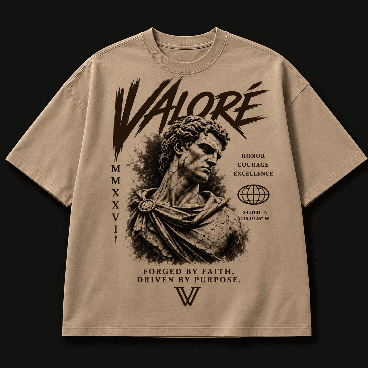 VALORÉ – Forged by Faith Oversized Tee