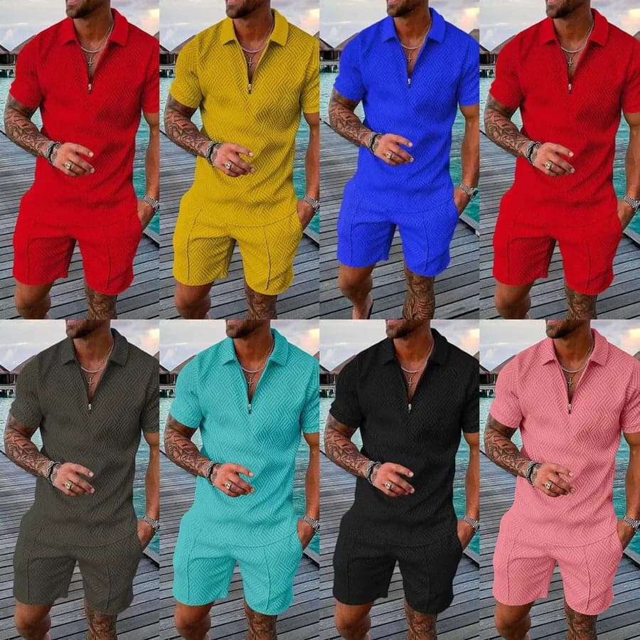 Solid Color Shorts Sets