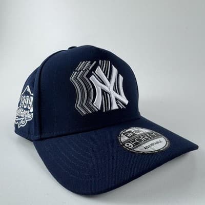 New York Yankees Hat Cap Strap Back One Size Blue Baseball World Series New Era