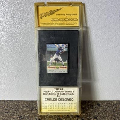 Carlos Delgado Treat Proautograph Signed Auto COA Baseball Serial Numbered
