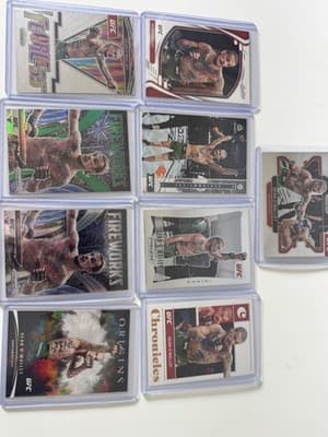 Sean O'Malley 2021 Panini Prizm Chronicles UFC 9 Card Lot Fireworks Fearless
