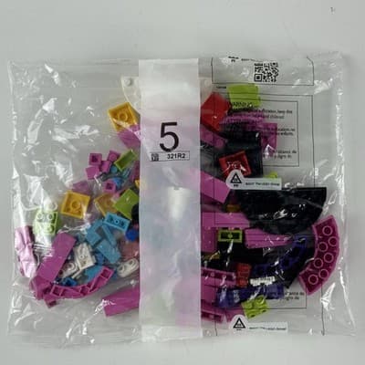 Retired LEGO Parts Pieces Bag 5 321R2 Curved Bricks Plates Multicolor Building