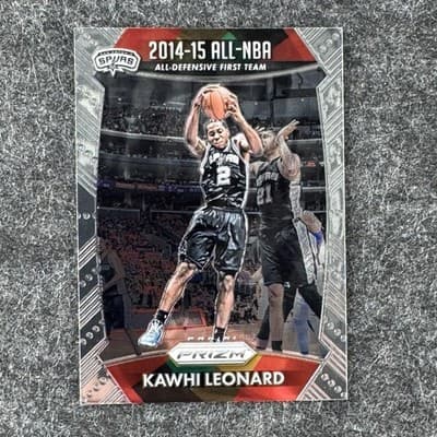 2015-16 Panini Prizm Kawhi Leonard #390 All-NBA Insert Spurs Basketball Card
