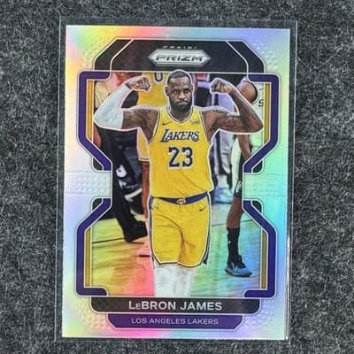 2021-22 Panini Silver Prizm LeBron James #91 Los Angeles Lakers
