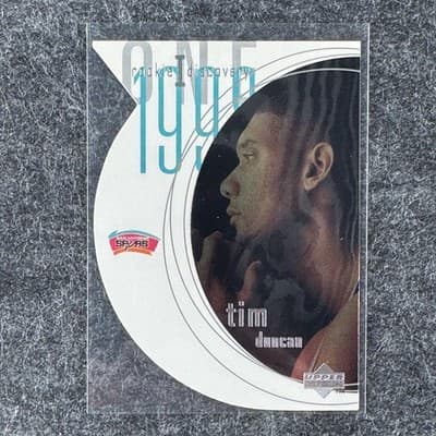 1997 Upper Deck Tim Duncan Rookie Discovery I R1 Insert Spurs Card Basketball RC