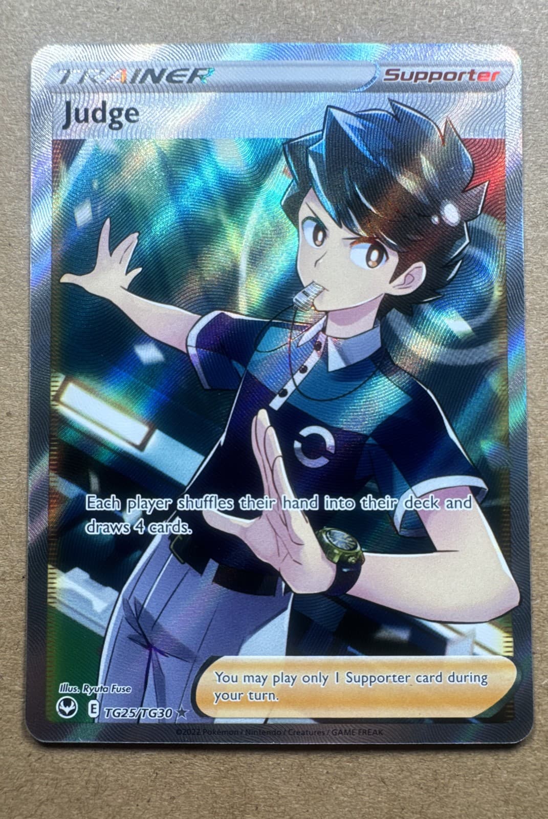 Judge TG25/TG30 Swsh12: Sword & Shield - Silver Tempest Trainer Gallery Holo