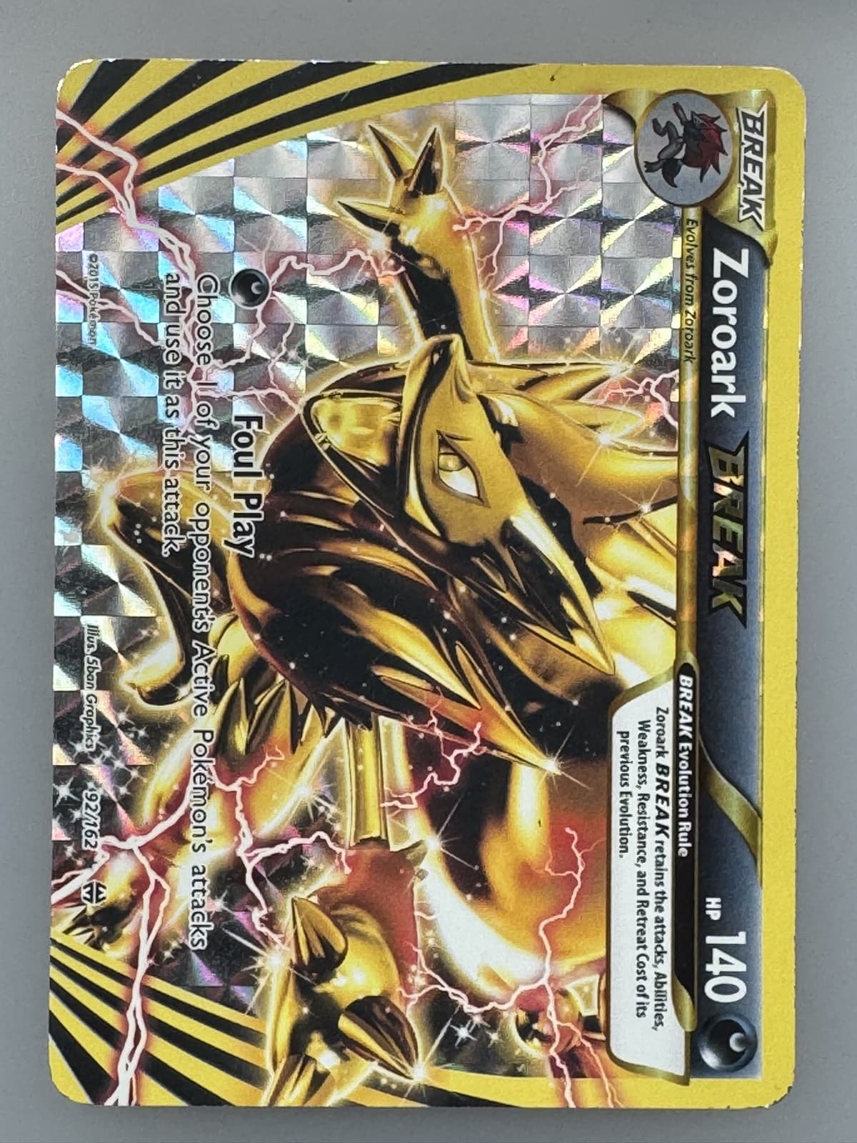 Zoroark BREAK 92/162 Breakthrough Holo
