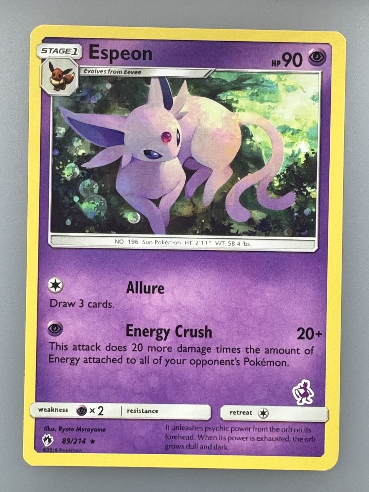 Espeon - (Mewtwo Stamped) 089/214 Battle Academy Regular