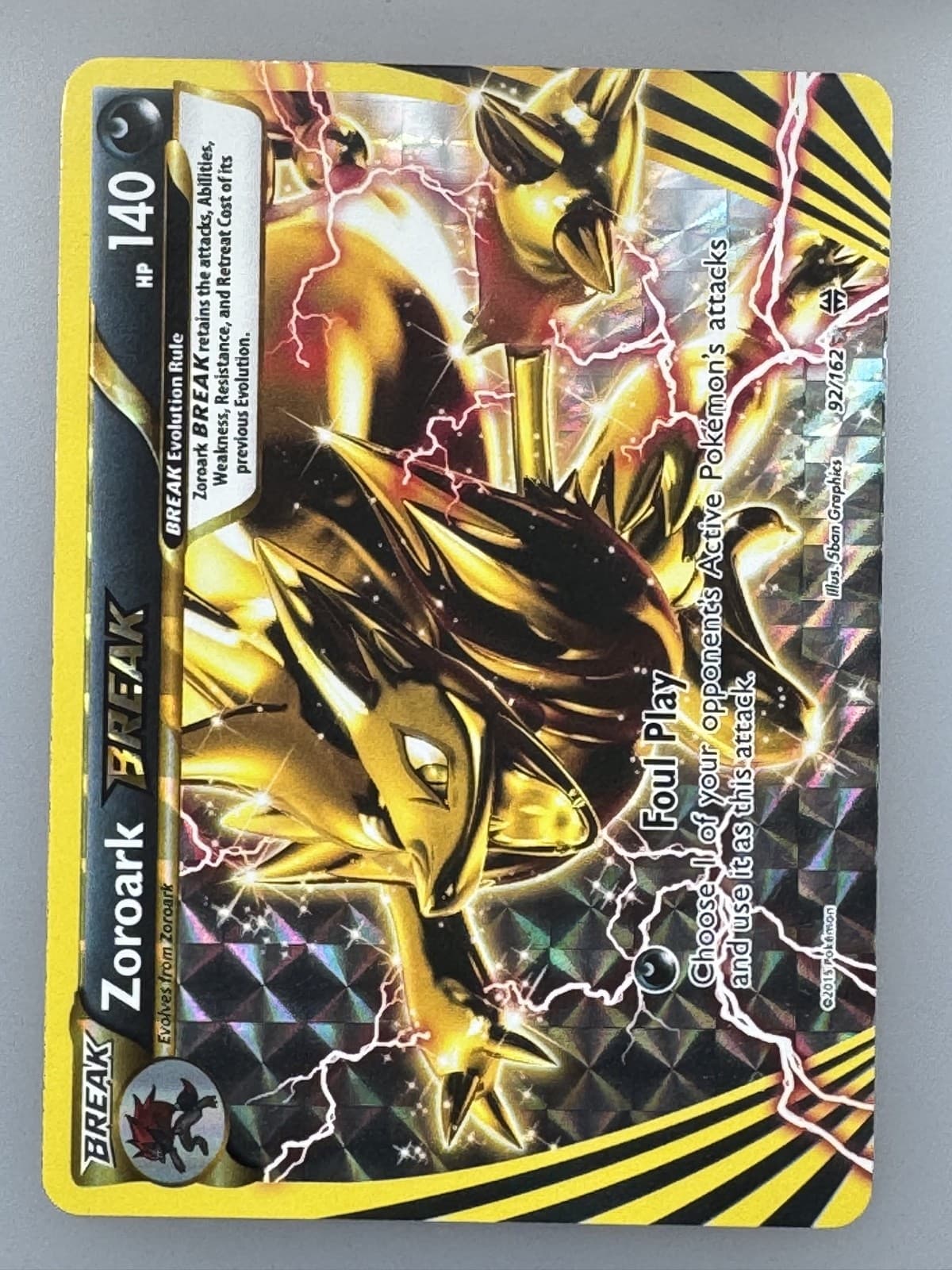Zoroark BREAK 92/162 Breakthrough Holo