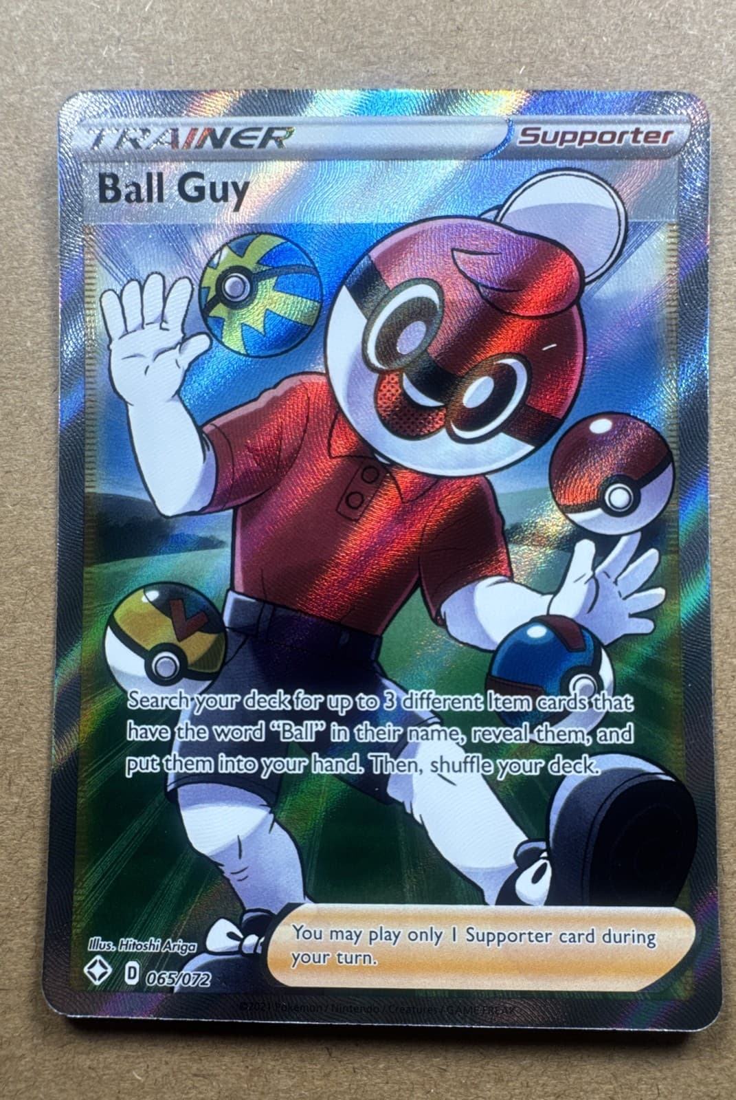 Ball Guy (Full Art) 065/072 Shining Fates Holo
