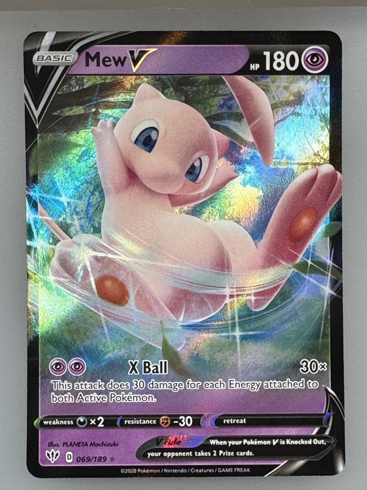 Mew V 060/159 SWSH: Crown Zenith Holo