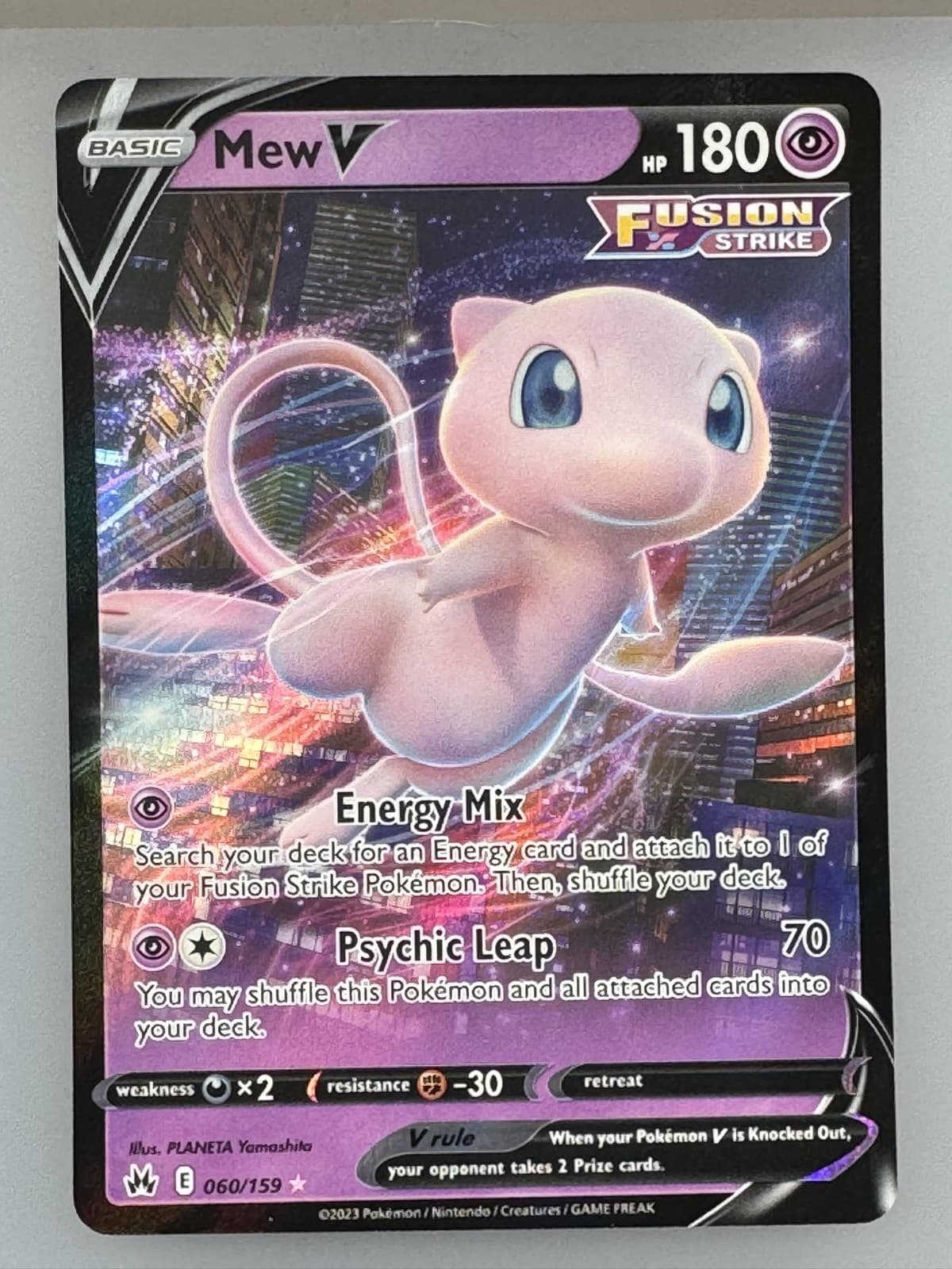 Mew V 060/159 SWSH: Crown Zenith Holo