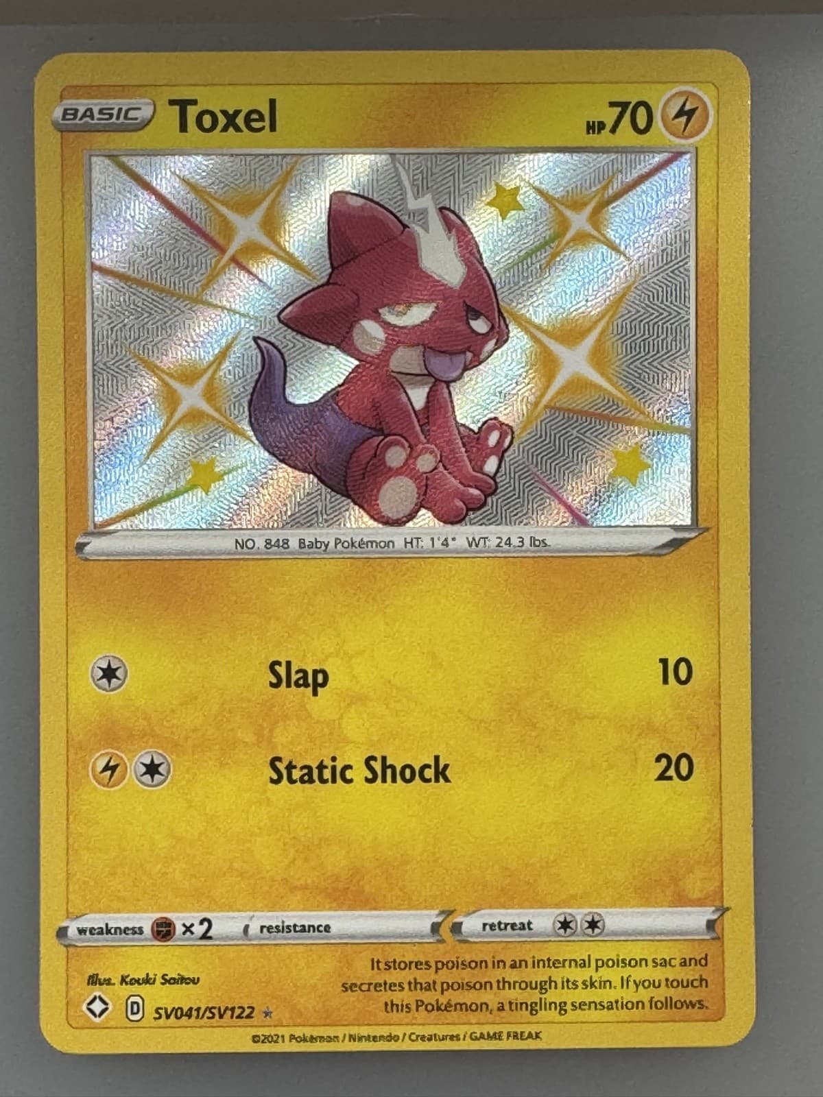 Toxel SV041/SV122 Shining Fates: Shiny Vault Holo