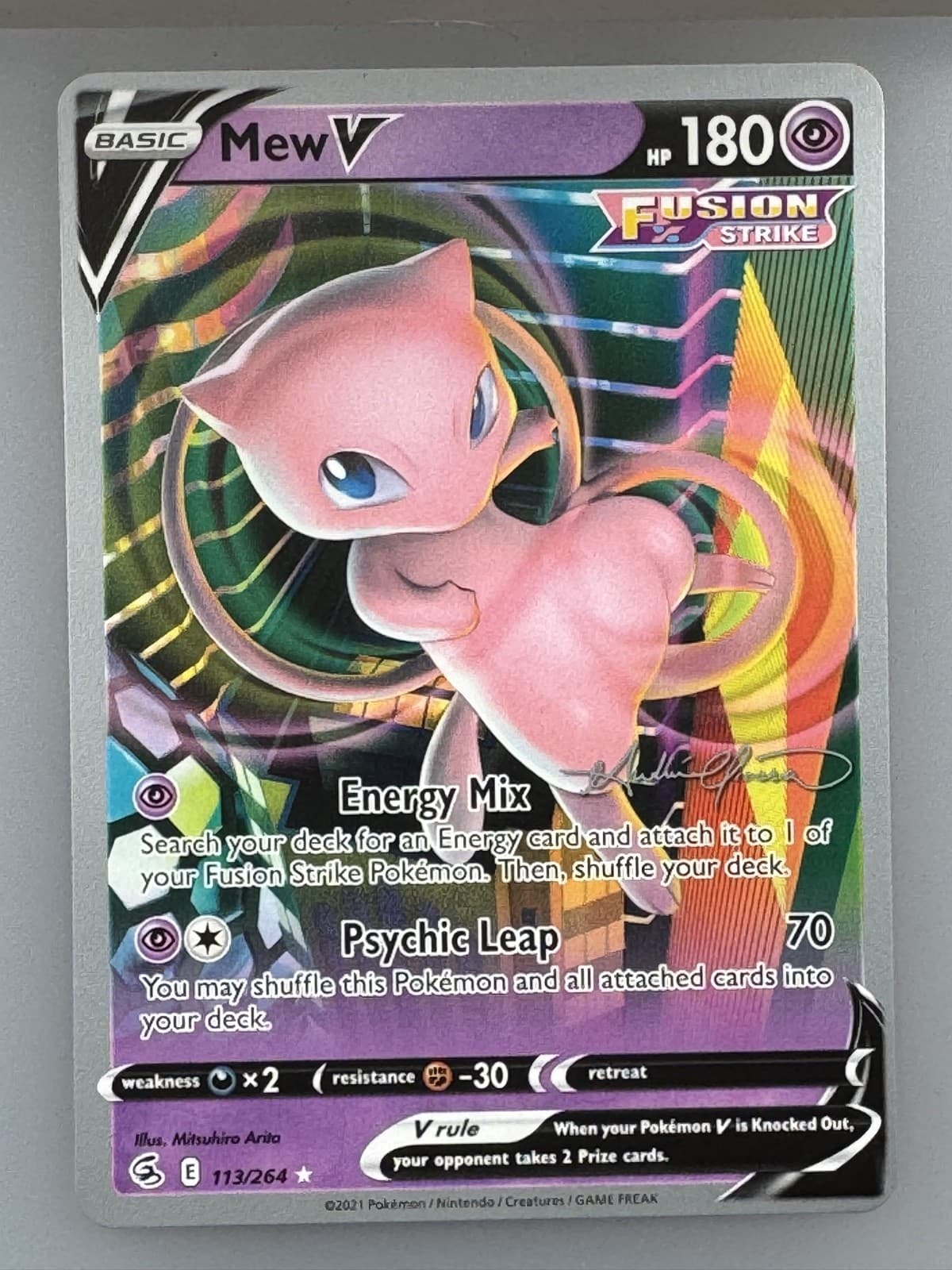 Mew V - 2023 (Vance Kelley) 113/264 World Championship Decks Regular