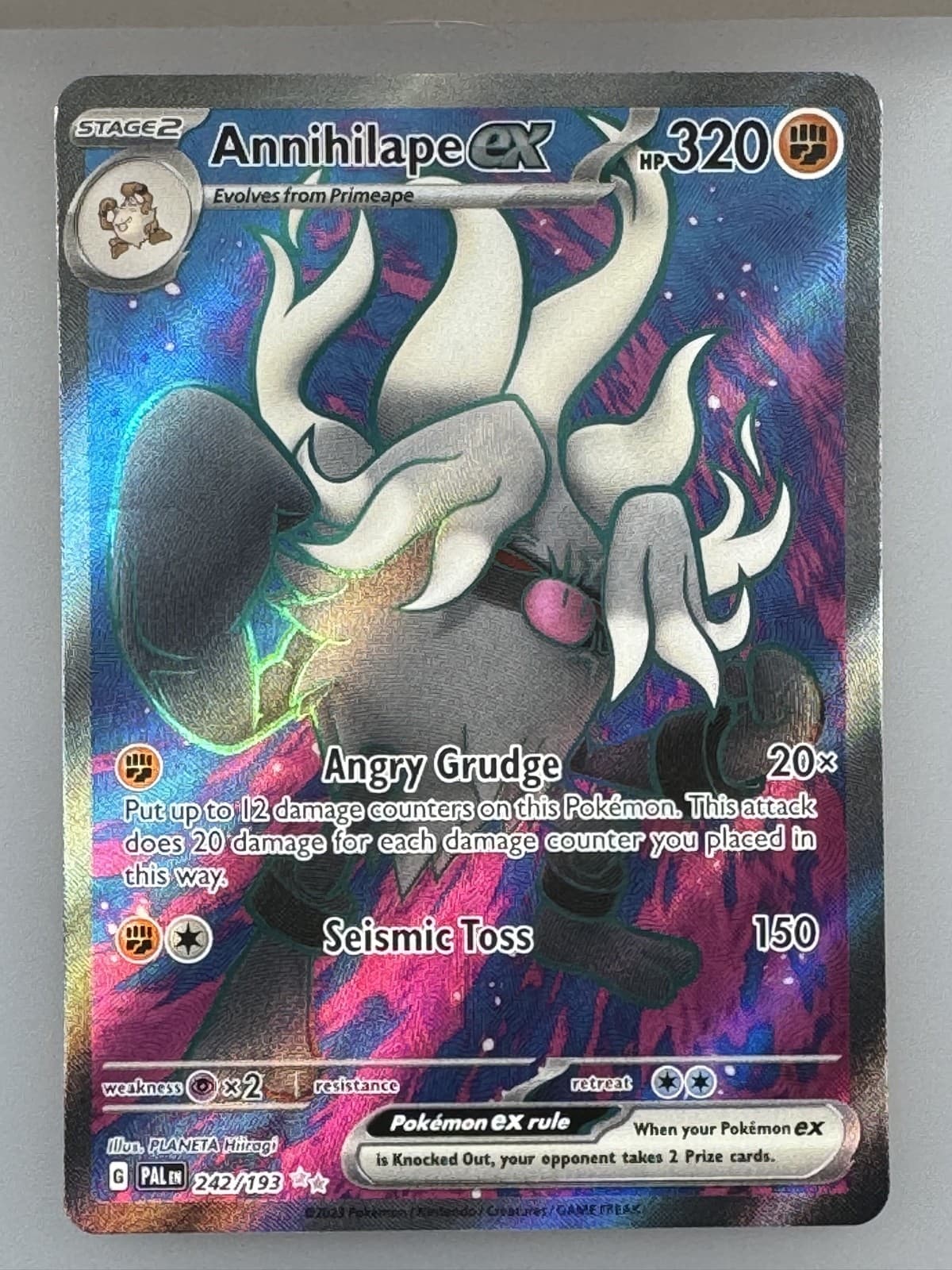 Annihilape ex 242/193 Sv02: Paldea Evolved Holo
