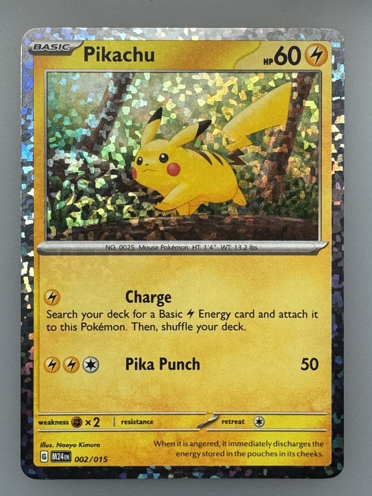Pikachu 002/015 McDonald's 2024 Holo