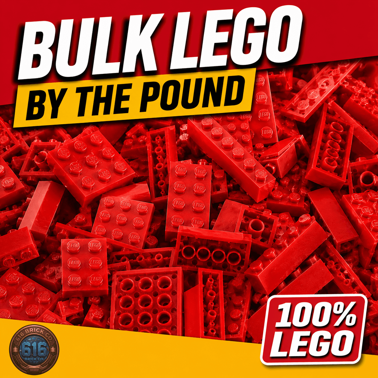 LEGO Bulk Lot By Weight – Choose Your Color – Mixed Pieces