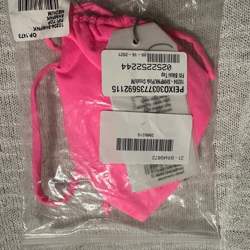 NWT Peixoto Fifi bikini top pink crush