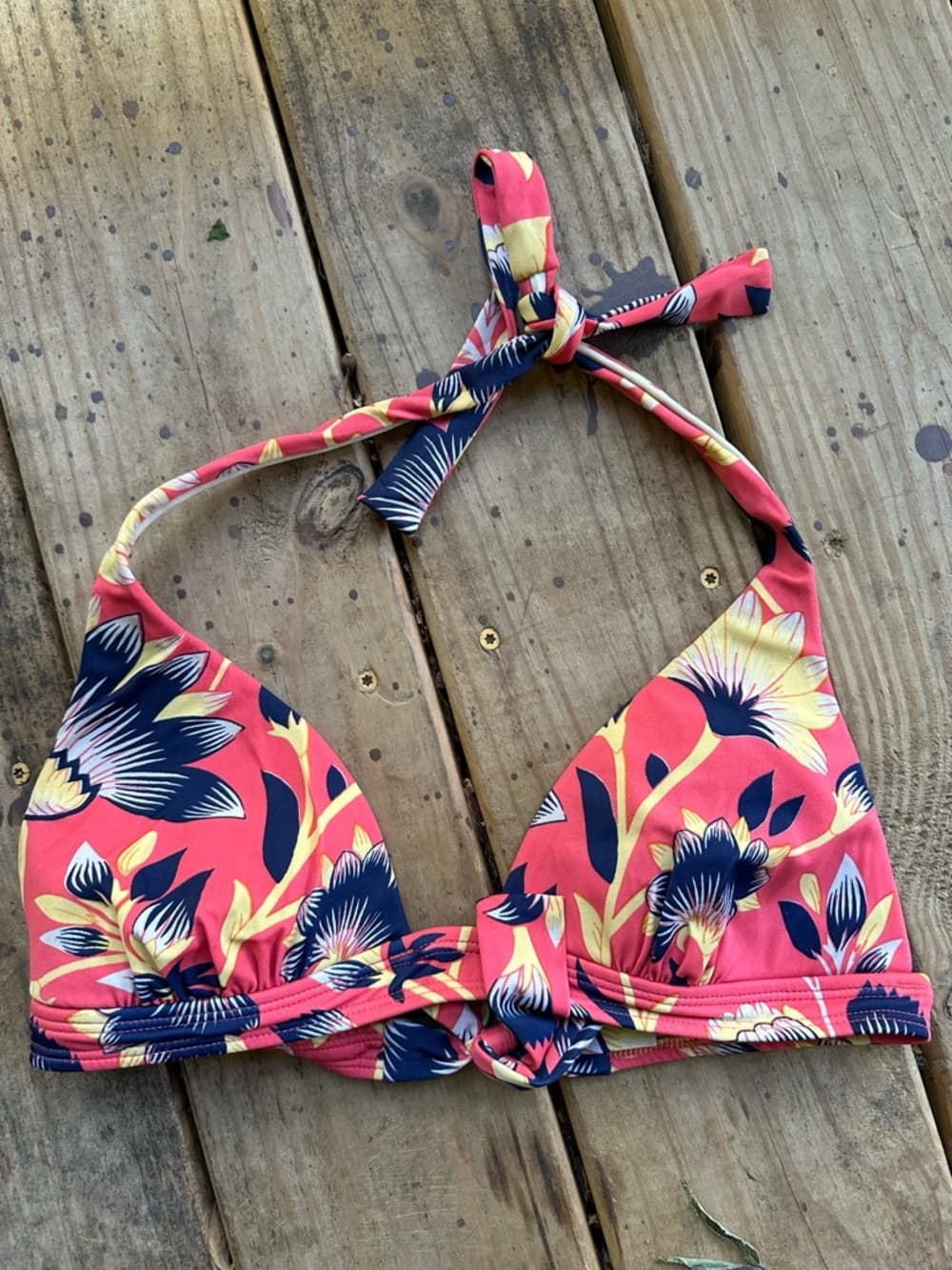 J. Crew floral bikini tops