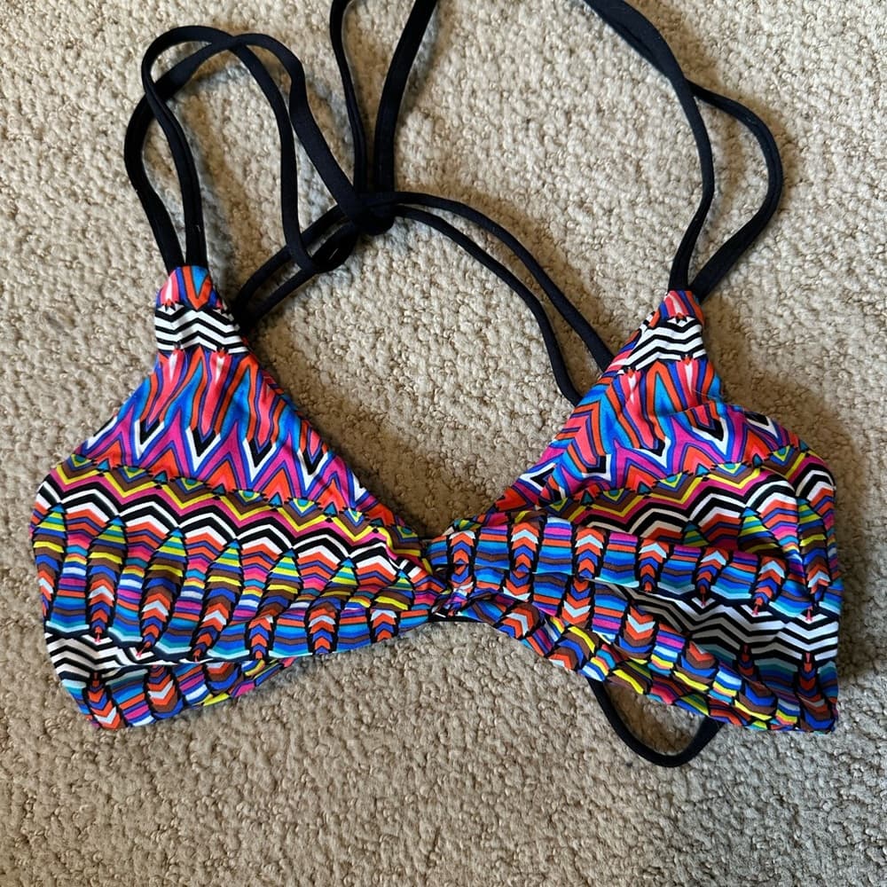 NWOT L*Space Hartley bikini top Native Dance