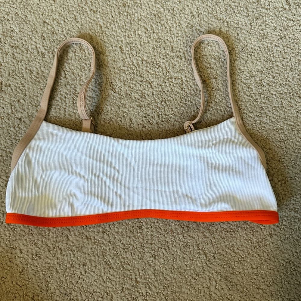 NWOT L*Space Gemma ribbed bikini top