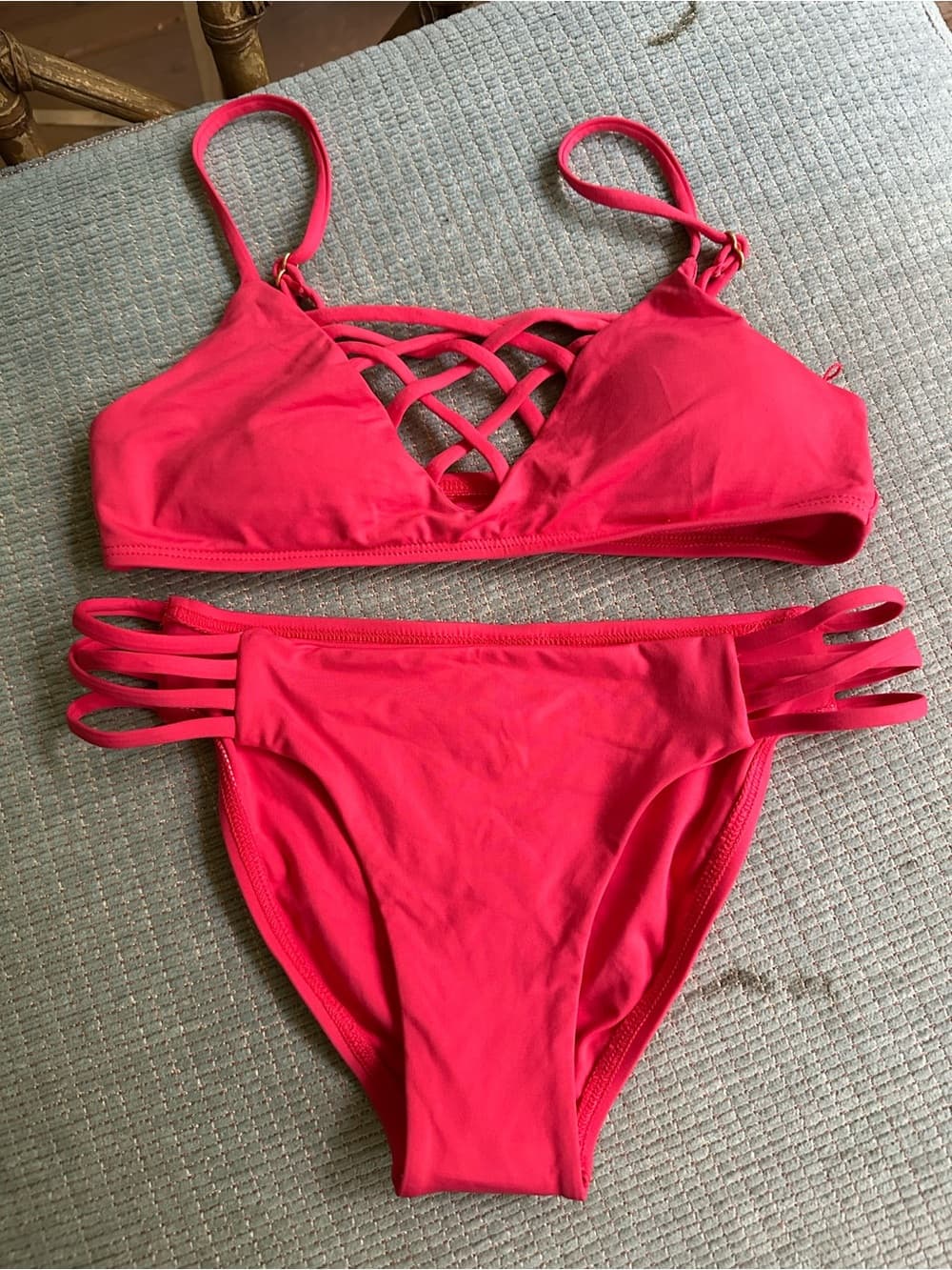 NWOT L*Space Jaime Low Down bikini set extra small