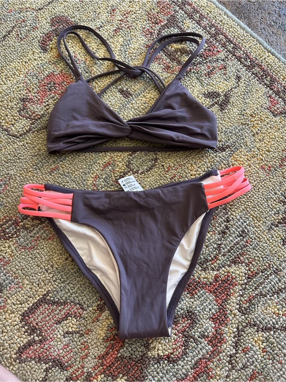 NWOT L*Space Hartley Low Down bikini set extra small
