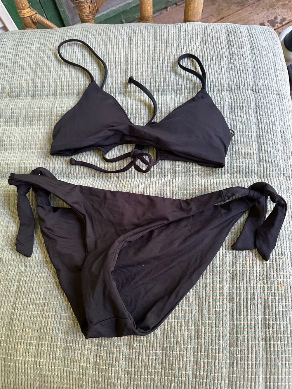 NWOT L*Space bikini set black extra small