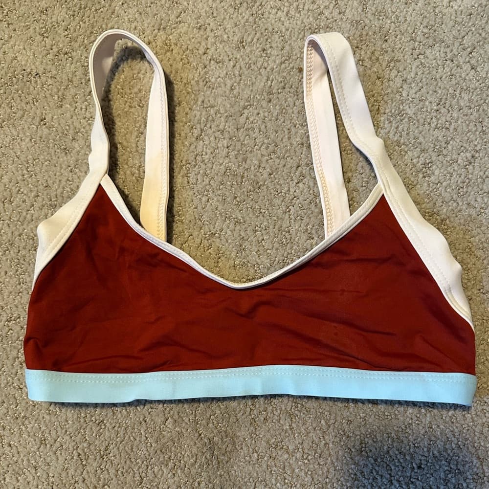 NWOT L*Space Mac colorblock bikini top