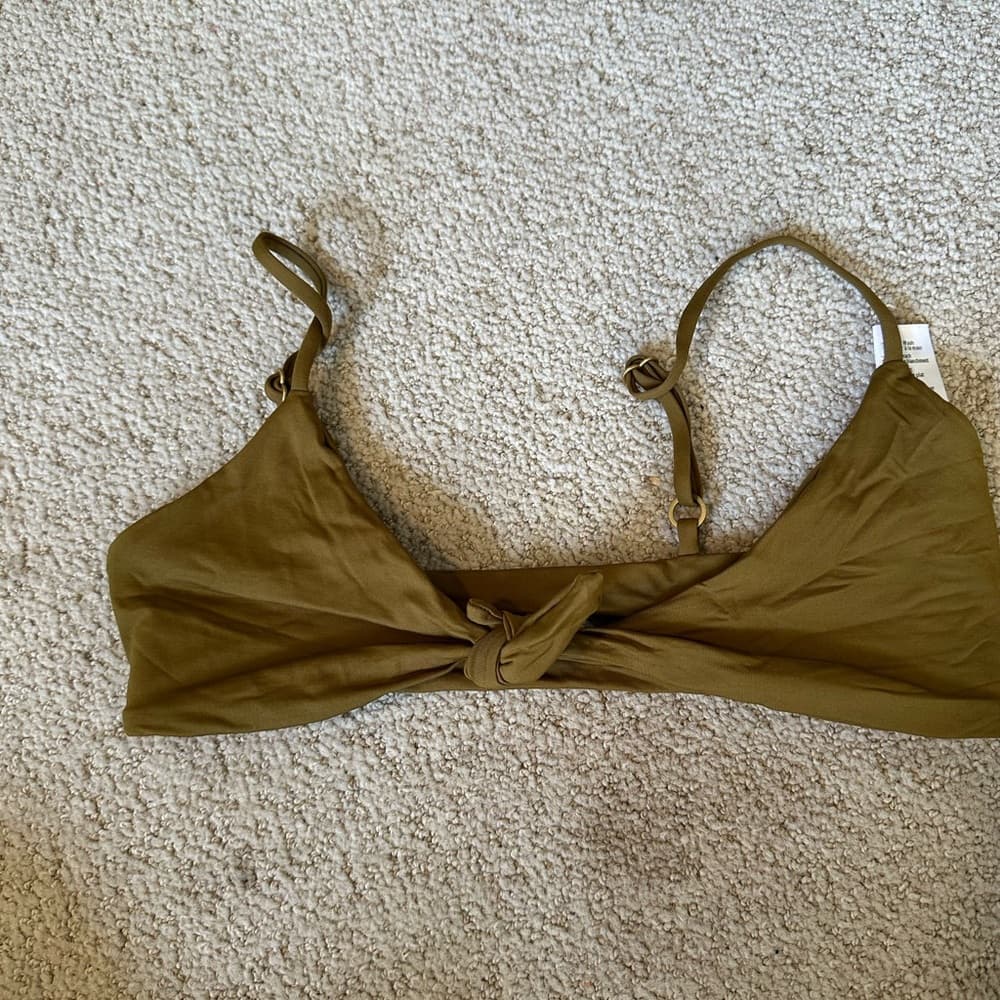 NWOT L*Space flashback bikini top moss