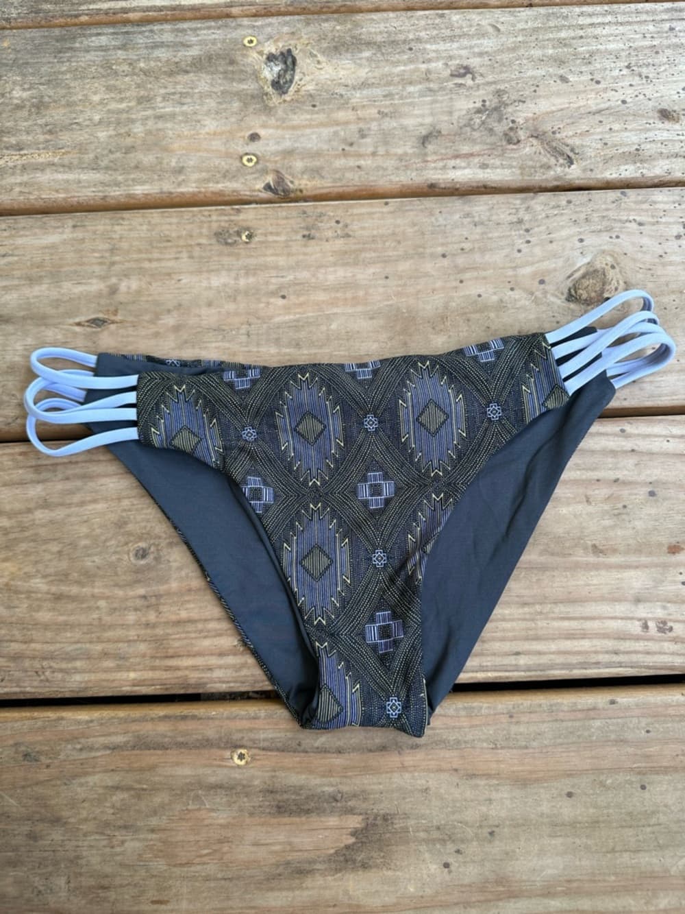 NWOT L*Space Low Down bikini bottoms grey lilac
