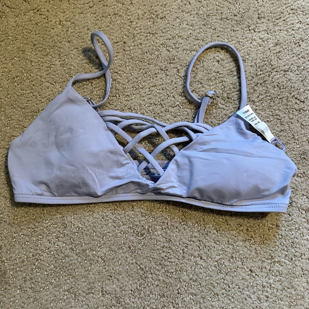 NWOT L*Space Jaime bikini top light purple