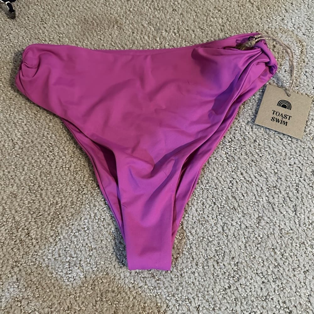 NWT Toast x Free People bikini bottoms Orchid
