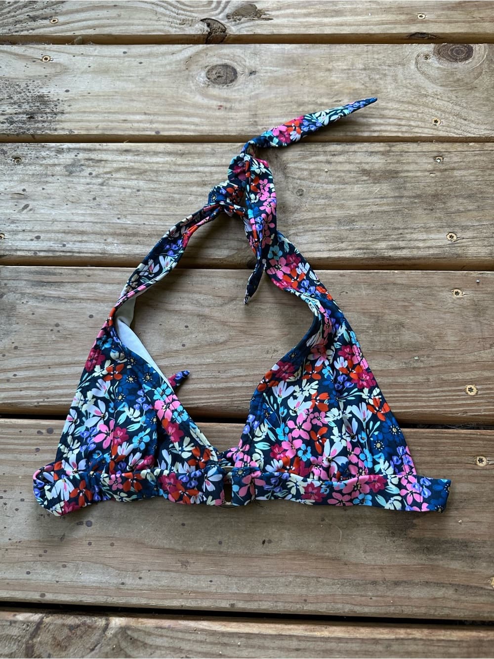 Shoshanna floral bikini top