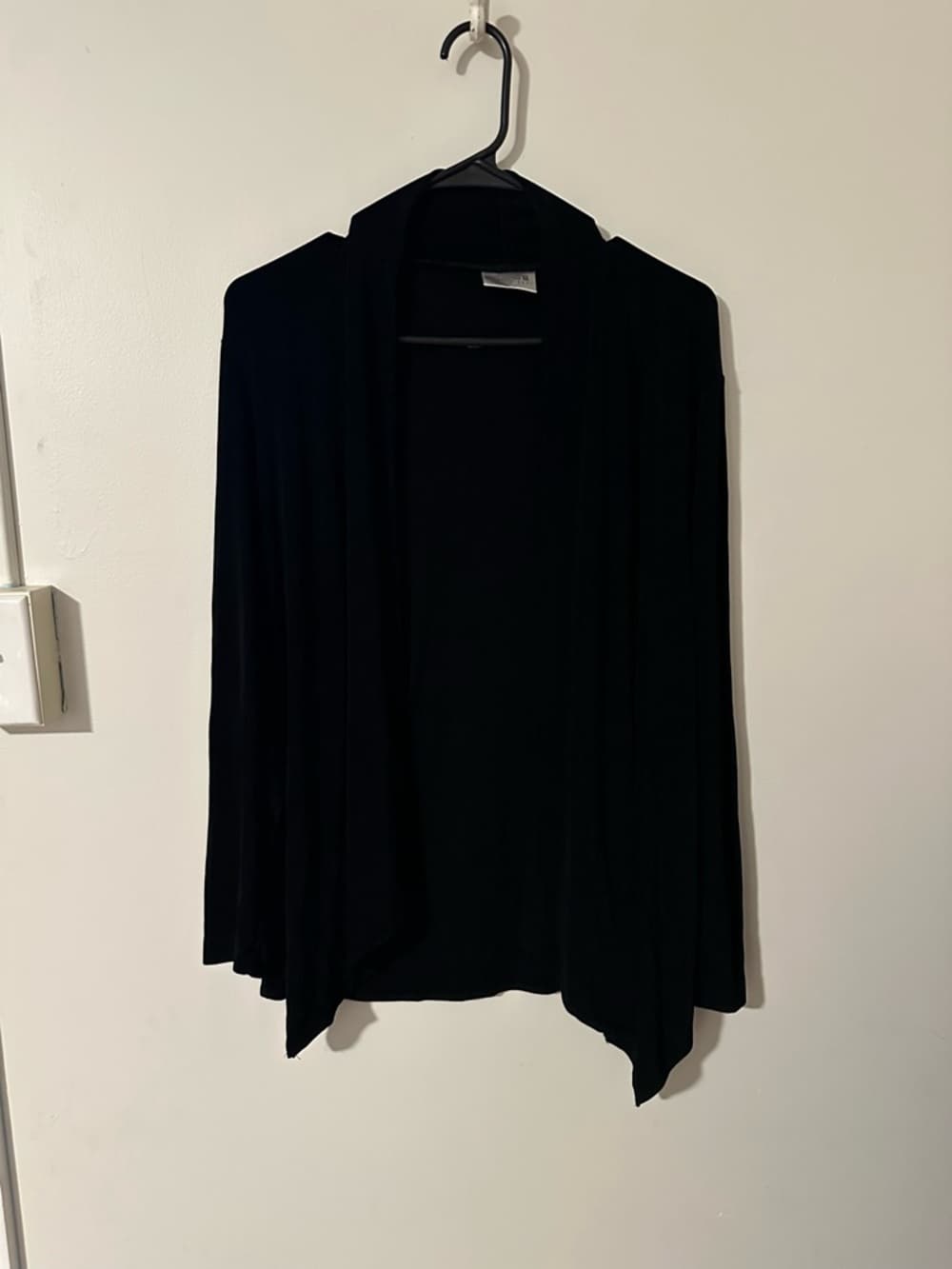 Chico’s Travelers open front cardigan black