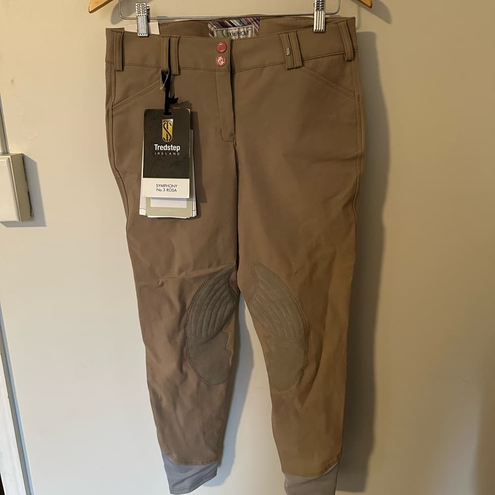 NWT Tredstep Rosa Symphony No. 3 riding breeches tan 28