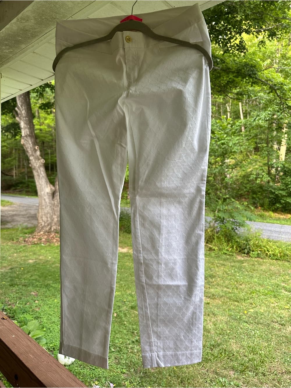 NWT Lilly Pulitzer Kelly ankle pants resort white 8