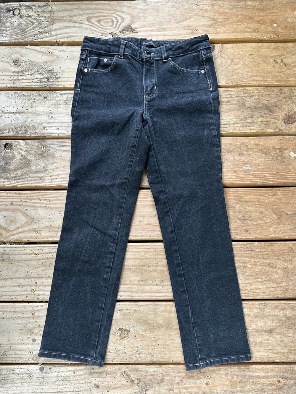 Massimo Dutti straight leg jeans dark wash