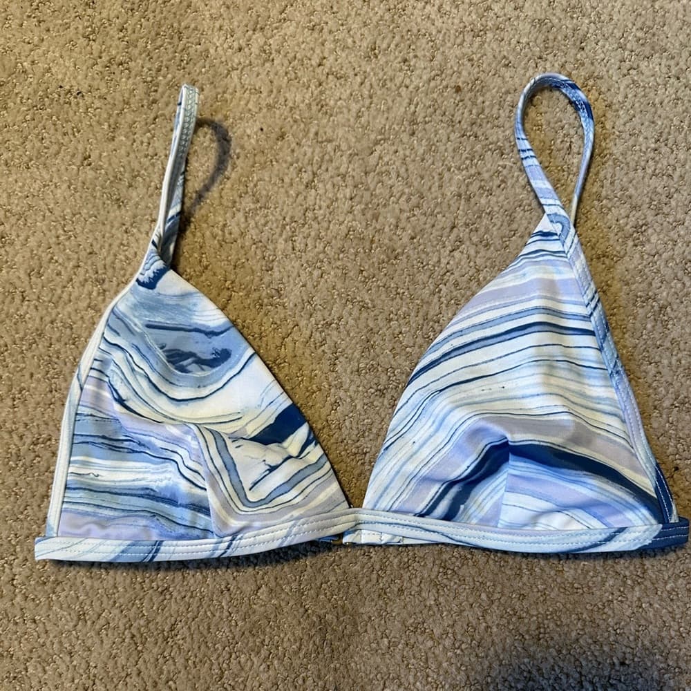 NWOT L*Space Millie bikini top marble