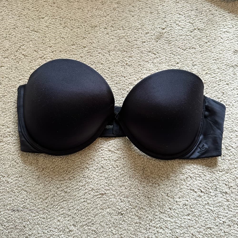 Aerie strapless push up bra black 38D