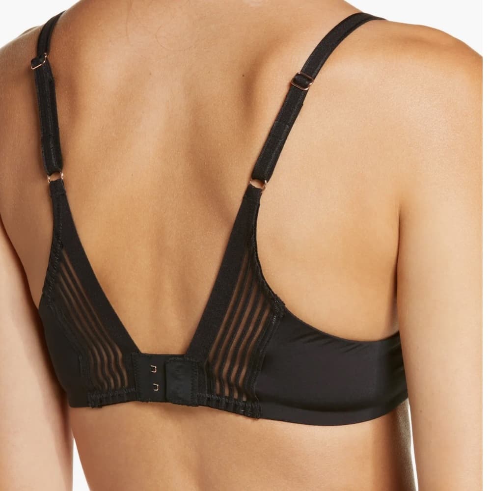 Le Mystere back smoother second skin underwire bra black 34D