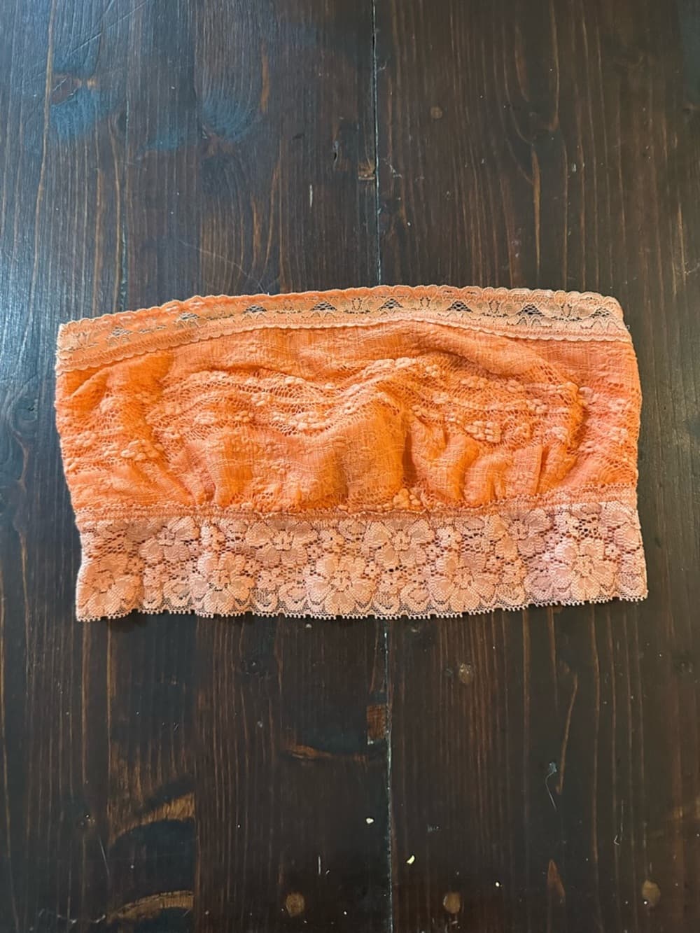 Free People lace bandeau orange