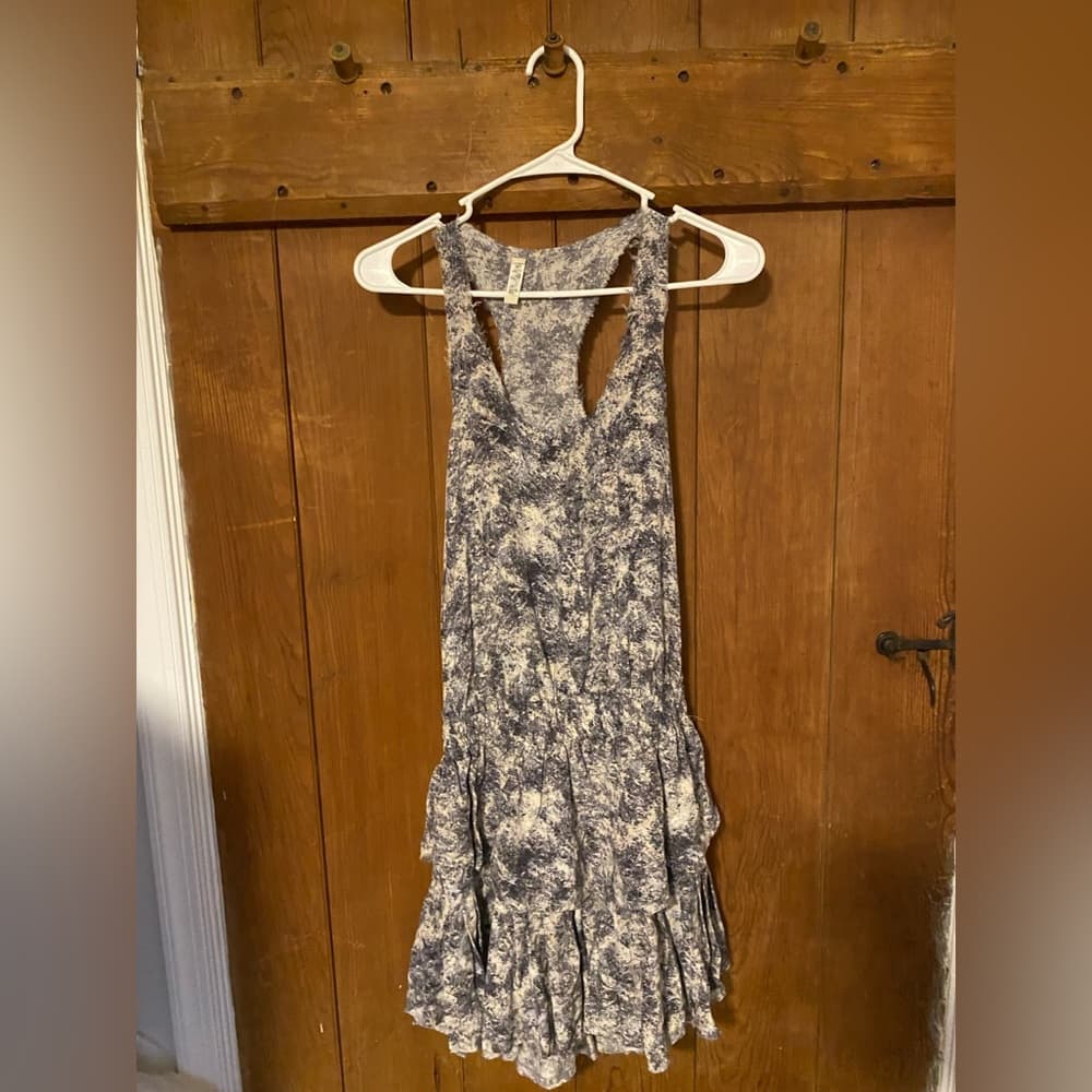 LoveShackFancy 100% silk dress grey 2