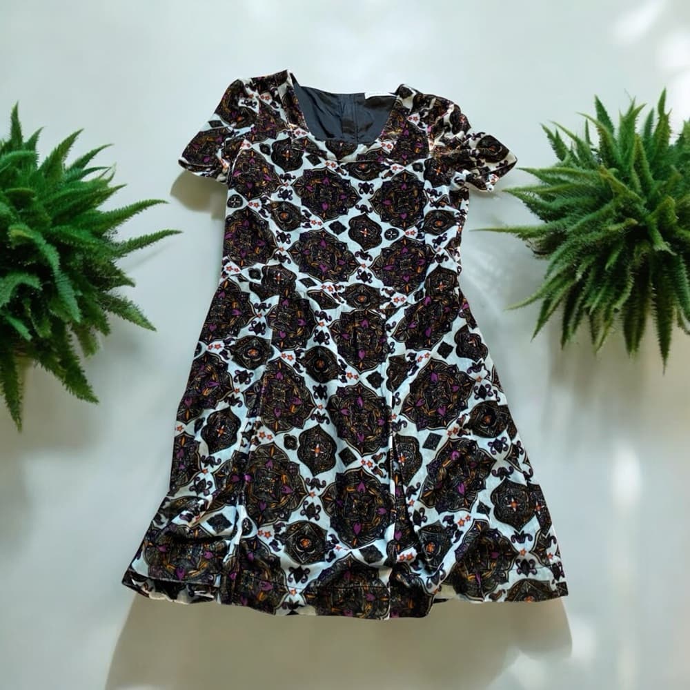 See By Chloe velvet mini Dress blue black